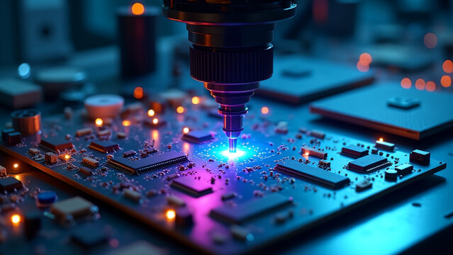 Precision metal part being crafted through advanced 3D printing technology