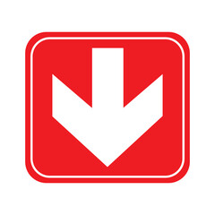 Exit Here: Follow the Red Arrow Down for a Quick and Safe Exit