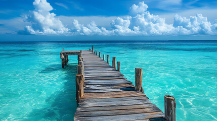 Fototapeta premium Tranquil pier escape