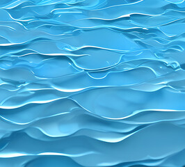 Obraz premium Blue wave Water background with sun glare bright light holiday sea playful and chaotic abstract illustration perfect for summer Background High quality 8k.generative ai