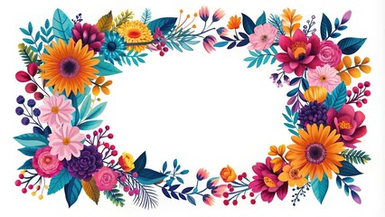 Modern Floral Silhouette Invitation Banner for Birthdays, Christenings, Baptisms, New Year's Eve, Gender Reveals, and Weddings