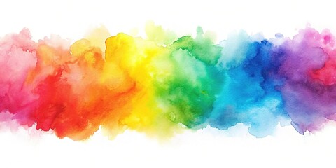 Soft and colorful watercolor paint stroke texture