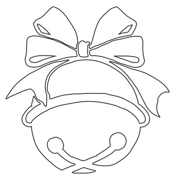 recommend clip art: Bell silhouette line christmas decoration christmas annual event decoration illustration
                    