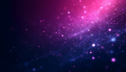 Fototapeta premium Digital technology background. Network connection dots and lines. Futuristic background for presentation design.3d rendering. Digital cyberspace futuristic