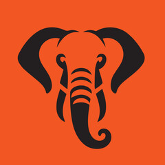 elephant head vector
