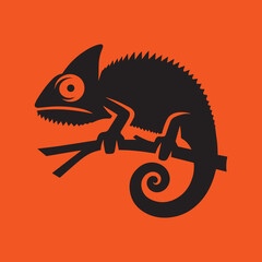 chameleon cartoon illustration