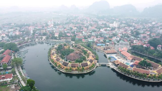 Drone - Vietnam, Ninh Binh boat station