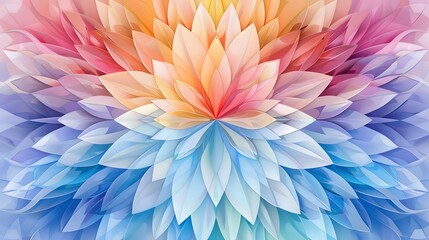 Obraz premium Vibrant floral harmony of colors and shapes