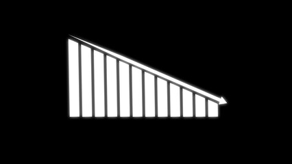 lost money, money lost, money loss, loss money, downward red arrow chart. Financial trend chart arrow.