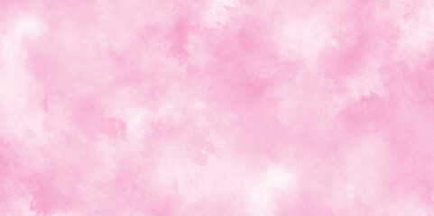 brush painted watercolor abstract painting background, fresh and blurry pink, abstract color pink texture background on black canvas with smoke, Soft and cloudy watercolor stain of pink paint texture.