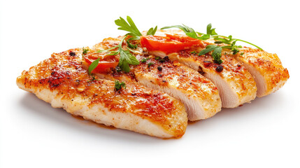 Holiday dinner with herb-seasoned roast chicken, Christmas, chicken, holiday, special.






