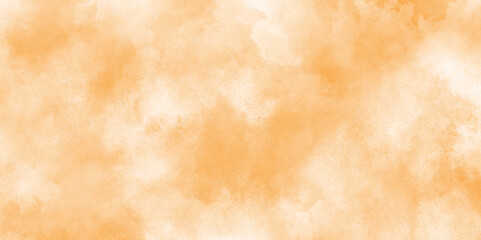Paint leaks and ombre effects brown watercolor texture, Pink and orange light background with grunge effect, Old paper texture with stains and scratches, Hand painted abstract cloud texture.