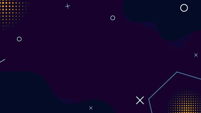 abstract shape element in frame, loop animation background