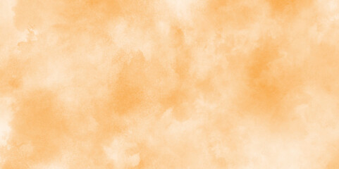 Paint leaks and ombre effects brown watercolor texture, Pink and orange light background with grunge effect, Old paper texture with stains and scratches, Hand painted abstract cloud texture.