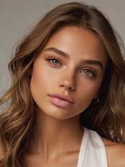Fototapeta premium A close-up picture of a beauty influencer
