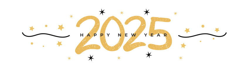 2025 Happy New year Banner