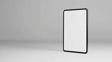 Blank Screen Tablet on Minimal Background