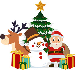 Santa Claus And Friends Decoration