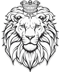 Obraz premium lion head illustration