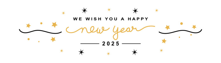 Happy New Year 2025 Banner