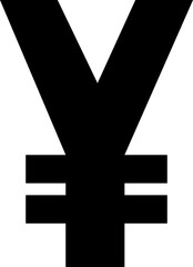 Fototapeta premium Yen and yuan icon in trendy flat style. Vector symbol of yen money coin. Money sign illustration. Japanese or chinese design Banking and Finance Currency vector isolated on transparent background.