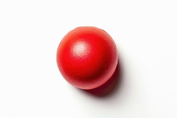 Red nose cut out on white background