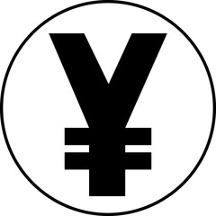 Obraz premium Yen and yuan icon in trendy flat style. Vector symbol of yen money coin. Money sign illustration. Japanese or chinese design Banking and Finance Currency vector isolated on transparent background.