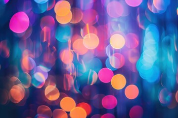 Retro concert lighting creates a blurry disco atmosphere