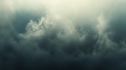 Fototapeta premium Cloudy sky with a mix of white and dark clouds, some sun rays peeking through, dynamic and moody, ideal for dramatic stock backgrounds,