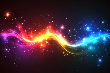 Fototapeta premium Colorful Abstract Rainbow Wave Background with Vibrant Gradient Flow for Modern Design Projects