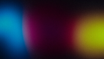 Green magenta blue abstract gradient background grain texture effect dark vibrant color flow wave copy space