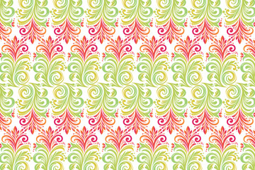 Artistic Floral Seamless Pattern with Bright Blossoms and Delicate Leaves Watercolor Design Ideal for Fashion Textiles Vintage Wallpaper and Fabric Use