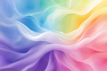 Fototapeta premium Colorful Abstract Rainbow Wave Background with Vibrant Gradient Flow for Modern Design Projects