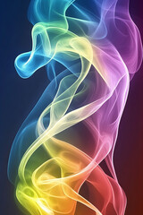 Obraz premium Colorful Abstract Rainbow Wave Background with Vibrant Gradient Flow for Modern Design Projects