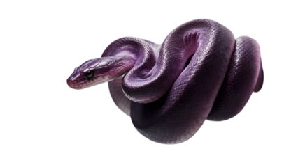 close up of a purple snake