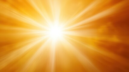 Cheerful sunshine glowing at the horizon, spreading warmth and positivity across the serene landscape.