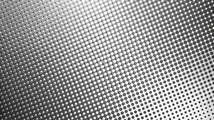 A close-up shot of a intricate halftone pattern with varying shades of gray, geometric pattern, halftone, pattern repeat
