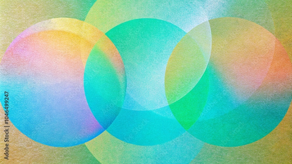 Poster color gradient, gradation circle, grain noise texture holographic blur abstract background. color wa