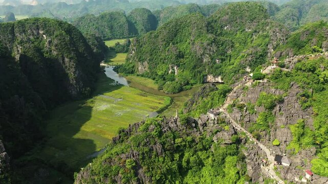 Ninh Binh - Mua Cave aerial view_3