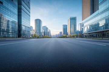 Modern urban landscape a serene city view