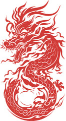 Fototapeta premium dragon tattoo design
