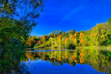 Herbst am See  - Autumn  - See - Wasser - Sperenberg - Deutschland - Brandenburg - Gipsbrüche	