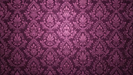 Rich plum-colored wallpaper with intricate floral patterns featuring burgundy and lavender hues, burgundy, design, floral, wall decor
