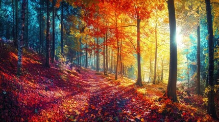 Fototapeta premium autumn wallpaper 