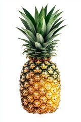 Fototapeta premium Fresh Pineapple Isolated on White Background