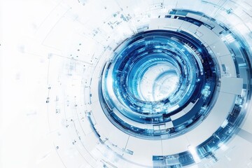 Spiral Shape White Background