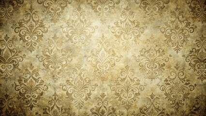 Low angle view of weathered elegant faded abstract pattern with vintage aging and dusty overlay