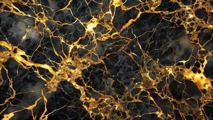 Forced perspective shiny gold and black luxury elegant marble texture background