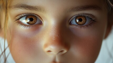 Obraz premium Child's Face Close Up