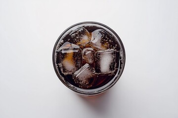 Close-up of soda with ice